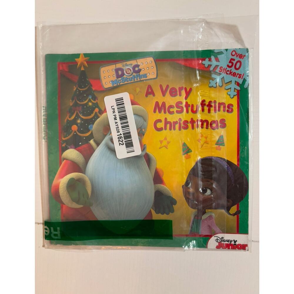 Disney Doc McStuffins Christmas Book 50 Stickers Kids Holiday